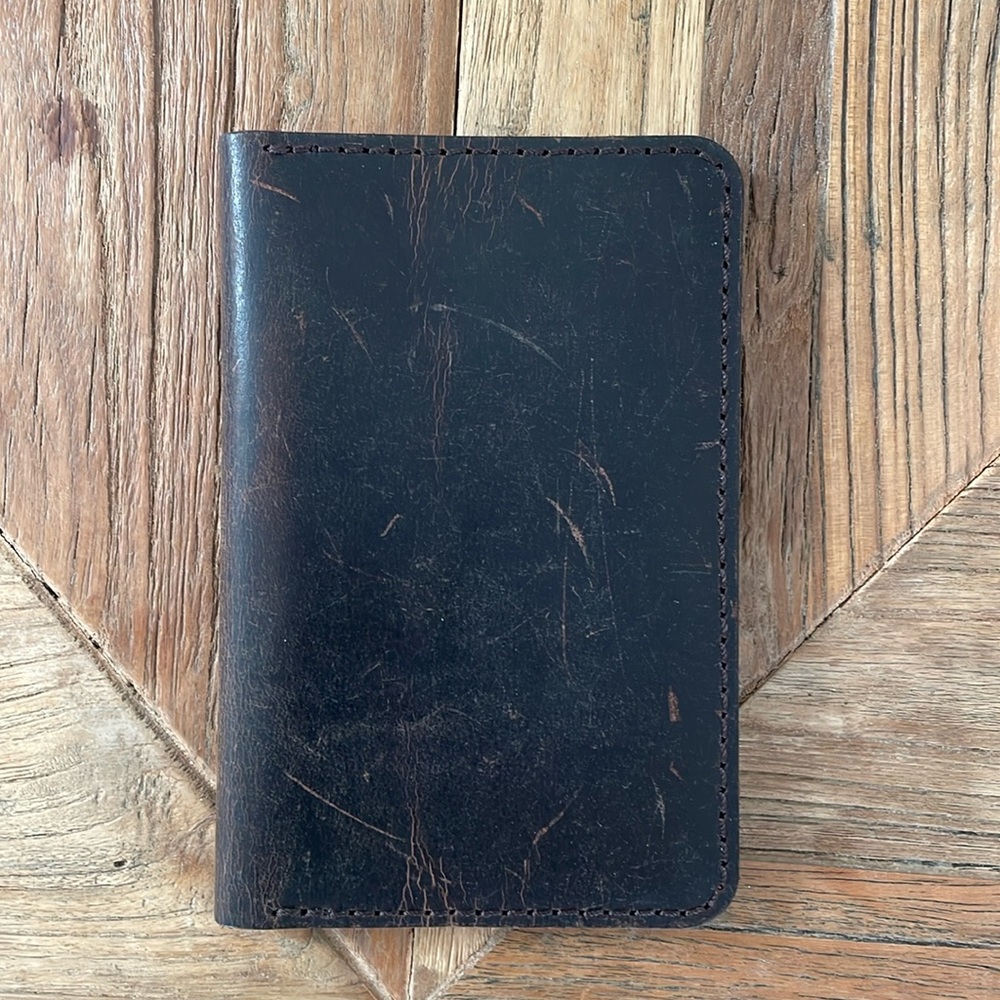 Leather journal, pocket size